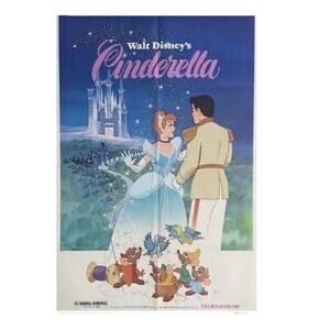 Cinderella original one sheet movie posters 41” x 27”
